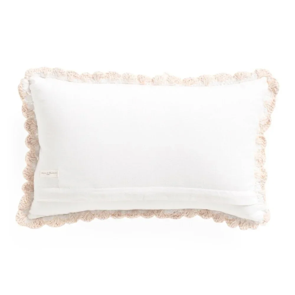 Chelsea & Theodore Cottagecore Olearia Crochet Grannycore Granny Square Pillow 1